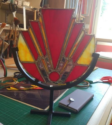 objet décoratif en verre technique Tiffany